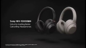 Sony WH-1000XM4 หูฟังไร้สาย Bluetooth พร้อมไมโครโฟนและระบบตัดเสียงรบกวน สำหรับ iOS/Android/PC แบตเตอรี่ยาวนาน 30 ชั่วโมง