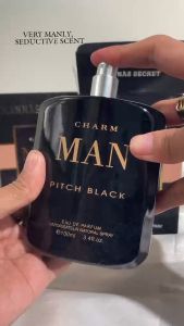 Hannas Secret [ Charm Man Pitch Black ]  100ml Perfume For MAN Scented Scent Cologne Aroma Cosmetic Fragrance