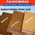 Kain pemda katun premium khaki/kheki setelan baju seragam dinas pemda GURU PNS ASN PDH kain dasar. 