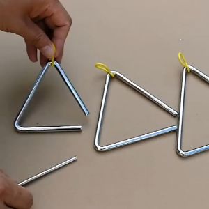 5/6/7 Inci Triangle Alat Musik Instrument Triangle Alat Musik Stainless Stell Percussion Musical Educational Instrument Triangle