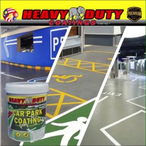 5L ( CAR PARK COATING ) HD FLOOR PAINT FOR PARKING LINE MARKING PAINTING EXTERIOR & INTERIOR ( FREE 1KG ANTI-SLIP )