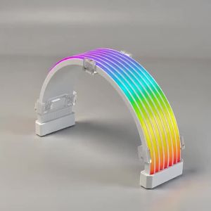 Synchronized Neon Line ARGB 8P/24Pin RGB Lighting Strip for Motherboard Computer Case Decorative Colorful Illumination