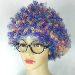 Explosion Head Wig Adult Childrens Clown Stage Performance Props Colorful Wig Sweet Cute Style Natural Looking Daily Whole Wig