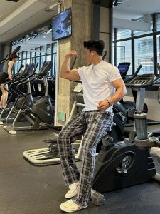 Black White Plaid Zipper Wide Leg Pants Long Trousers American Lazy Style Loose Casual Cleanfit Daily Pants Youth Fashion