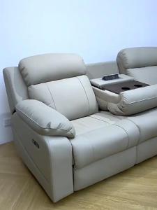FZT [Pre Order] Solid Oak First class leather luxury functional home theater Relaxation space capsule functional sofa