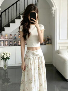 ZHENMANZI | Summer Elegant French Top & Skirt Set