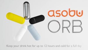 Asobu Orb Water Bottle 420ML | Vacuum-insulated Stainless Steel | Ceramic lined inner wall