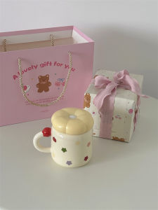 Cốc Cà Phê Gốm Sứ Dễ Thương Có Nắp Cốc Nước Pha Cà Phê Bằng Nhựa Cốc Quà Tặng Sinh Nhật Cho Bạn Thân Thiết Kế Hoạt Hình