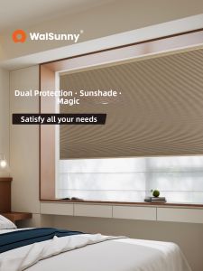 Double Layer Day and Night Light Blocking Electric Operated Curtain