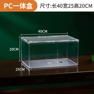 Acrylic Reptile Pet Breeding Box Set Landscape Spider Ecological Box Large Size Lizard Care Kit Pet Supplies Cage Transparent