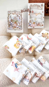 Hộp 5 khăn sữa BUNNY phiên bản cổ tích động vật dễ thương Khăn sữa cho bé chất liệu muslin mềm