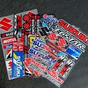 Suzuki Motorcycle Stickers Reflective Motorbike Trunk Body Helmet Decals for Suzuki [ In Stock]