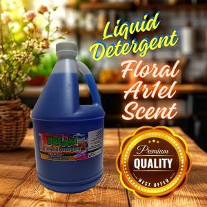 DREAM Liquid Detergent(FLORAL SCENT) Premium Quality 1Gal/3.4Liters (max 2 quantity per check-out)