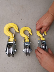 Lifting Bearing Pulley Hook Hoist Rings Wire Ropes Hoists Crane Wheels Small Pulleys 0.5T/1T/2T