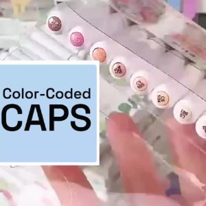Automatic Ink Control Acrylic Paint Markers 9 pcs Brush Tip Acrylic Paint Pens Set with 7 Professional Color Series