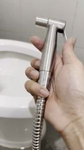 หัวฉีดชำระ🛁 สแตนเลสแท้SUS304 รับประกันคุณภาพ ไม่เป็นสนิม พร้อมส่งในไทย🚽