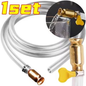 Jiggle Siphon Hose Brass Pump High Flow Self Priming One Way Valve for Fuel Transfer Oil Water Car Truck Boat Manual Hand Tool