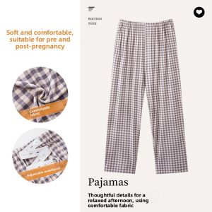 MiiOW | Adjustable Maternity Sleep Pants Womens Home Leisure Long Pants Summer Size Plus Cat Woman Brand Comfortable Polyester Fiber