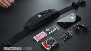 MENSPE Sports Waist Pack Bag Men’s Waist Belts Bag Cross Body Bag Chest Bag Adjustable Running Pouch Women Waterproof Crossbody Bag Money Phone Waist Fanny Pack Jogging Belt Fanny Pack for Workouts Sports Outdoor