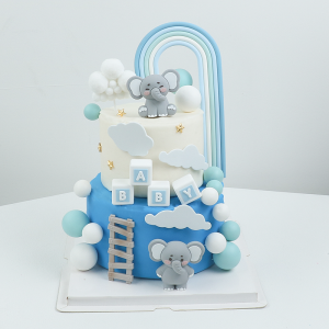 Childrens Birthday Party Cake Balloon Soft Gel Cloud Rainbow Set Decorations Baking Birthday Theme Costume Festival Supplies