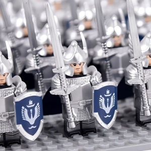 ของเล่นตัวต่อไม้สำหรับเด็กของเล่นตุ๊กตาสำหรับเด็กสไตล์โบราณของตั้งโชว์ตุ๊กตาสีเงินและหงส์