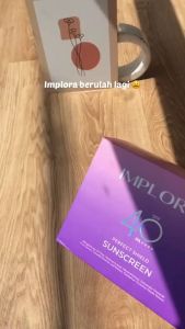 SPF40 IMPLORA SUNSCREEN PERFECT SHIELD SUN SCREEN SPF 40 PA+++ / TABIR SURYA