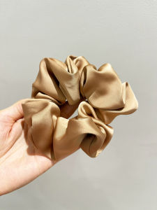 Elegant French Satin Brown Hair Ties Womens New Style 2023 Hair Bands Head Ropes for Ponytail Fashionable Hair Accessories