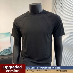 Moisture Wicking Mesh Patchwork Ice Silk T-Shirt Mens
