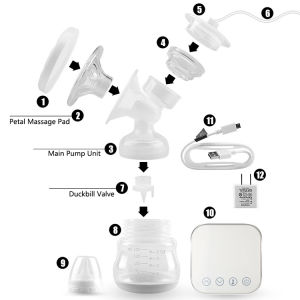 Wideneck Breast Shield with Valve 15/17/19/21MM Duckbill Valve Wearable Breast Pump Accessories Wide Neck Breastshield Replacement Part Compatible with Cimilre/Spectra/Maymom (19mm)