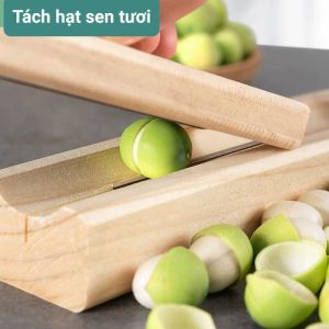 Bộ dung cụ bóc tách vỏ hạt sen lấy tâm hạt sen tươi tiện dụng
