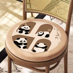 Thickened Plush Anti-slip Chair Pads Dining Chair Cushions round Seat Pads for Restaurant And Home Use Cotton Linen Material