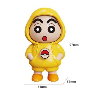 Bandai | Crayon Shin-chan Mặt Thay Đổi Hình Dạng Móc Khóa Cosplay Prop Giảm Căng Thẳng Hài Hước Biểu Hiện Hình Tượng Dễ Thương Sưu Tập Vật Trang Trí Cho Bạn Bè