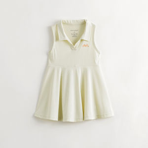 Cool Feeling Marc Girls Sport Polo Neck Sleeveless Dress Children Skirts Summer New Style 240299 Nylon Fabric A-Line Skirt