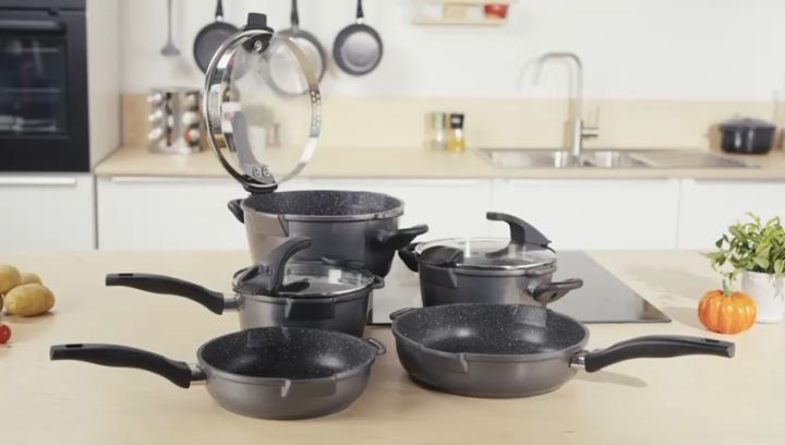 STONELINE® Saucepan Skillet 18 cm with Strainer Lid | FUTURE