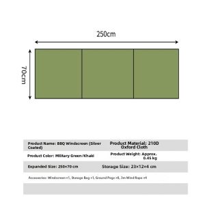 Outdoor Camping Windshield