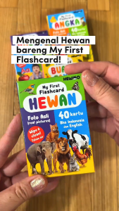 My First Flashcard HEWAN (40 kartu - gambar foto asli) - kartu edukasi