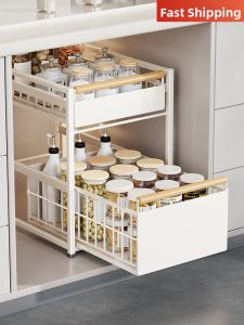 QINQI | Pull-out Drawer Storage Shelf Under Sink Organizer