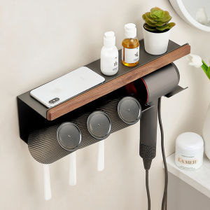 ตู้เก็บของสำหรับแปรงสีฟันแบบติดผนัง กระบอกน้ำยาฟอกฟัน ขวดน้ำยาฟอกฟัน ตู้เก็บของสำหรับยาสีฟันไฟฟ้า ชุดครัวเรือนในห้องน้ำ
