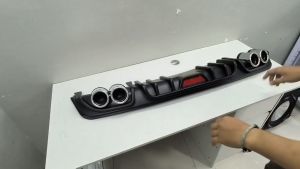 OCAS HYUNDAI ACCENT 2018+ REAR BUMPER DIFFUSER BLACK (11707)