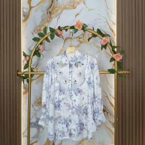 ZAHRA KEMEJA KATUN MATTE JACQUARD ORGANZA PAYET