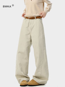 American Washed Splice Workwear Casual Pants Loose Wide Leg Knife Pants for Men And Women Retro Style Natural Waist Cotton