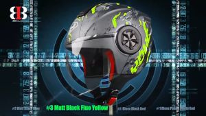 MŨ BẢO HIỂM YOHE 851 - MÀU ĐEN - VÀNG