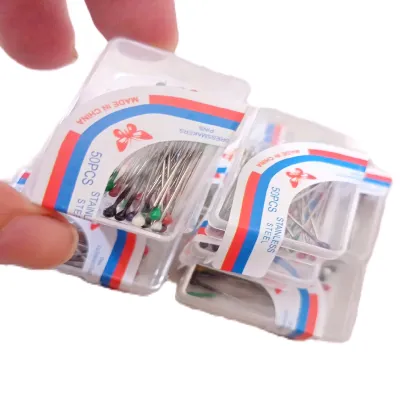 Jarum Pentul Mini 1 Box isi 20 Mika Jarum Hijab Jarum Stainless