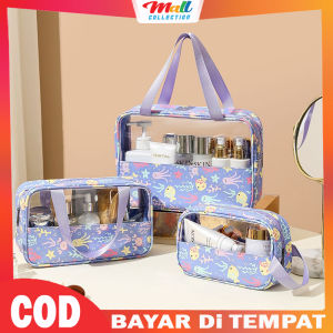 MALL - Travel Bag Kosmetik Motif Bunga Anti Air Tas Perjalanan besar Make Up TK13