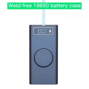 C0F0E.21*18650 Power Bank Case Mobile/18650 Battery Power Bank Case Shell With LED Light/18650 Battery Holder Charging Box/Battery Holder Box Usb Power Bank 5V-2.1A.