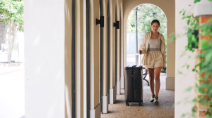 Urecity Vintage Luggage Luxury Travel Suitcase Retro Faux Leather Rolling Suitcase With Spinner Wheels Handmade Luggage