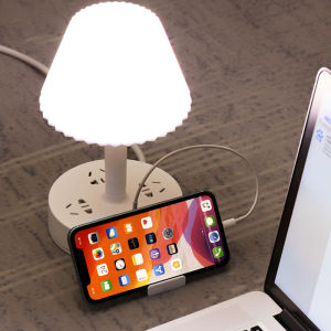 Đèn để bàn thông minh đèn ngủ kết hợp ổ cắm USB 3 màu sắc có sạc nhanh