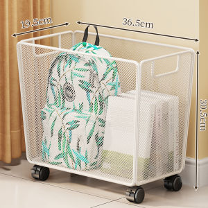 WUBUWEI | Portable Book Organizer Rolling Trolley