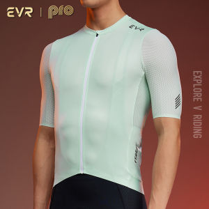 Evr | EVR-Pro Mens Summer Cycling Jersey Short Sleeve Professional Quick Dry Road Bicycle Racing Top Comfortable Breathable Shirt