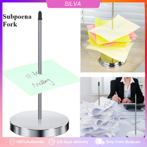 Restaurant Receipt Holder Metal Straight Rod Ticket Fork Silver Color Desk Receipts Check Bill Fork